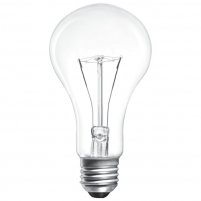 Лампа прозора куля 150W E27 230V Іскра (Б 230-150)