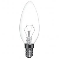 Лампа прозора свічка 40W E14 Іскра (ДС 230-40-1)