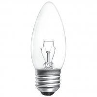 Лампа прозора свічка 60W E27 Іскра (ДС 230-60-1)