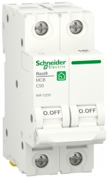 Вимикач автоматичний Schneider RESI9 2р 50А С 6kA