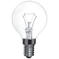 Лампа прозора куля сферична 40W E14 Іскра (Б 230-40-5)