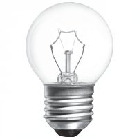 Лампа прозора куля сферична 40W E27 Іскра  (Б 230-40-5)