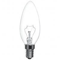 Лампа прозора свічка 25W E14 Іскра (ДС 230-25-1)