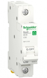 Вимикач автоматичний Schneider RESI9 1р 50А С 6kA