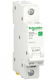 Вимикач автоматичний Schneider RESI9 1р 16А B 6kA