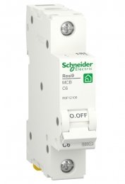 Вимикач автоматичний Schneider RESI9 1р 6А С 6kA